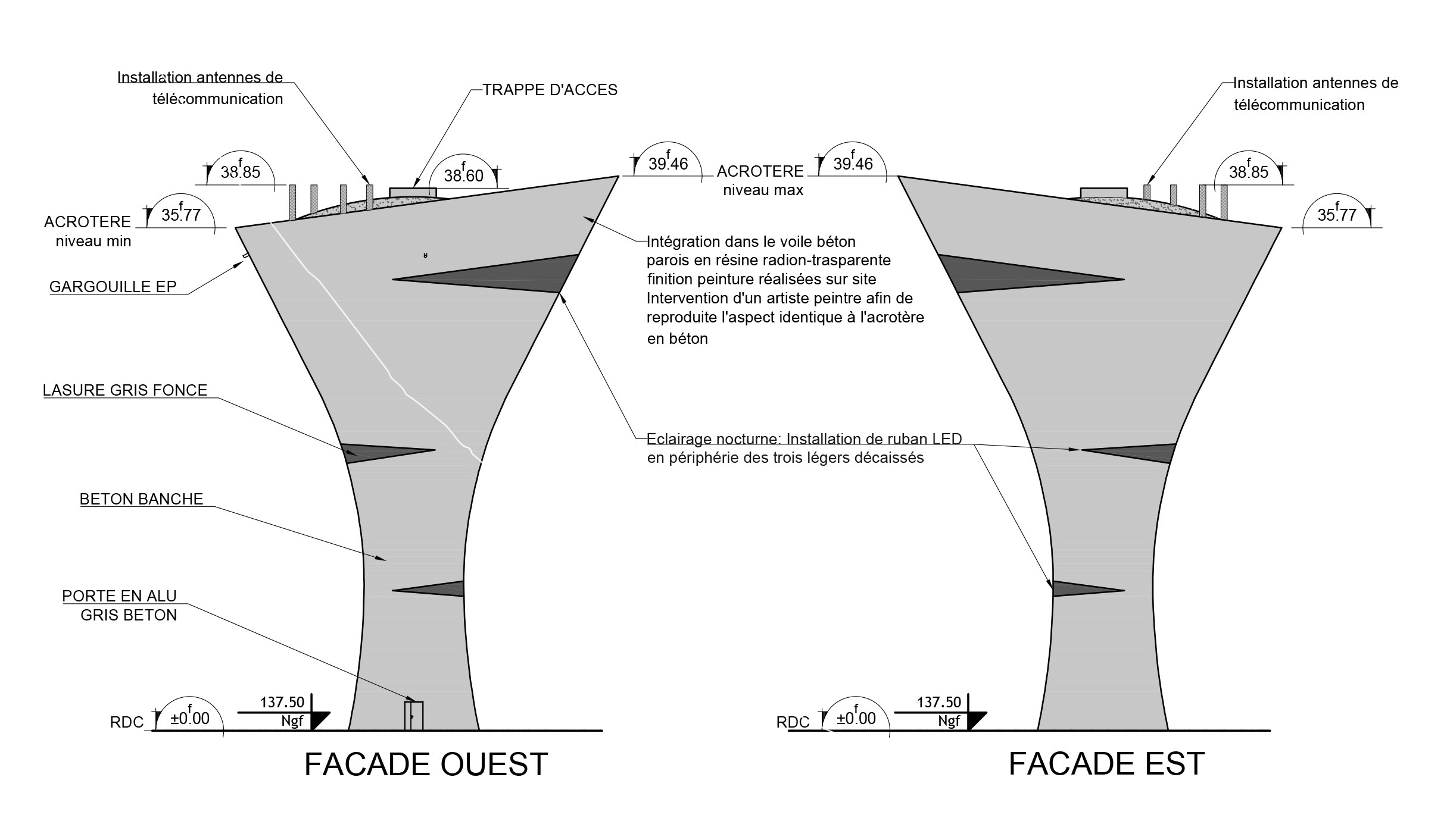 RESERVOIR D'EAU POTABLE Ostinato Atelier d'architecture